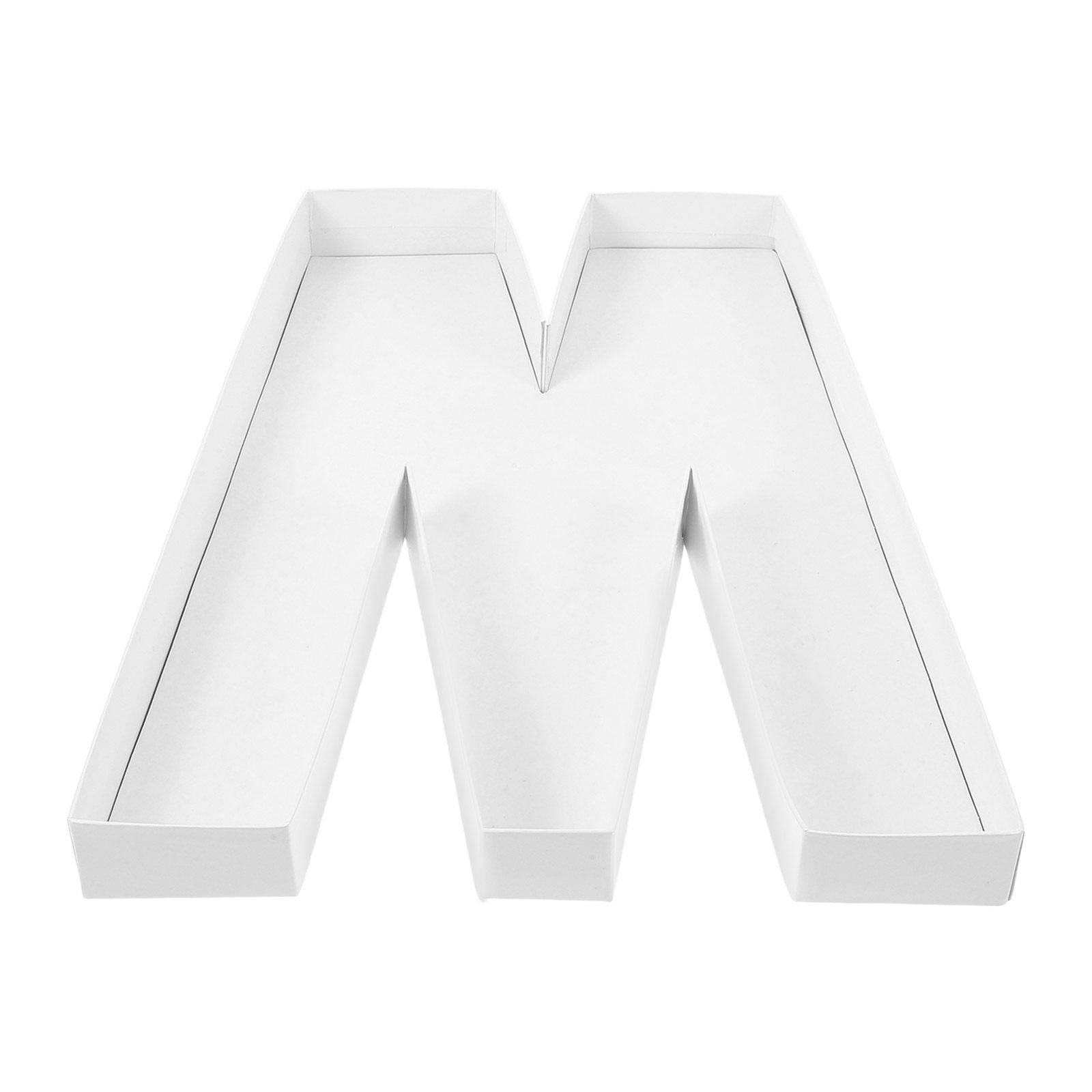 Food Snacks For Baby Shower - Letter Shaped Candy Tray Fillable Cardboard