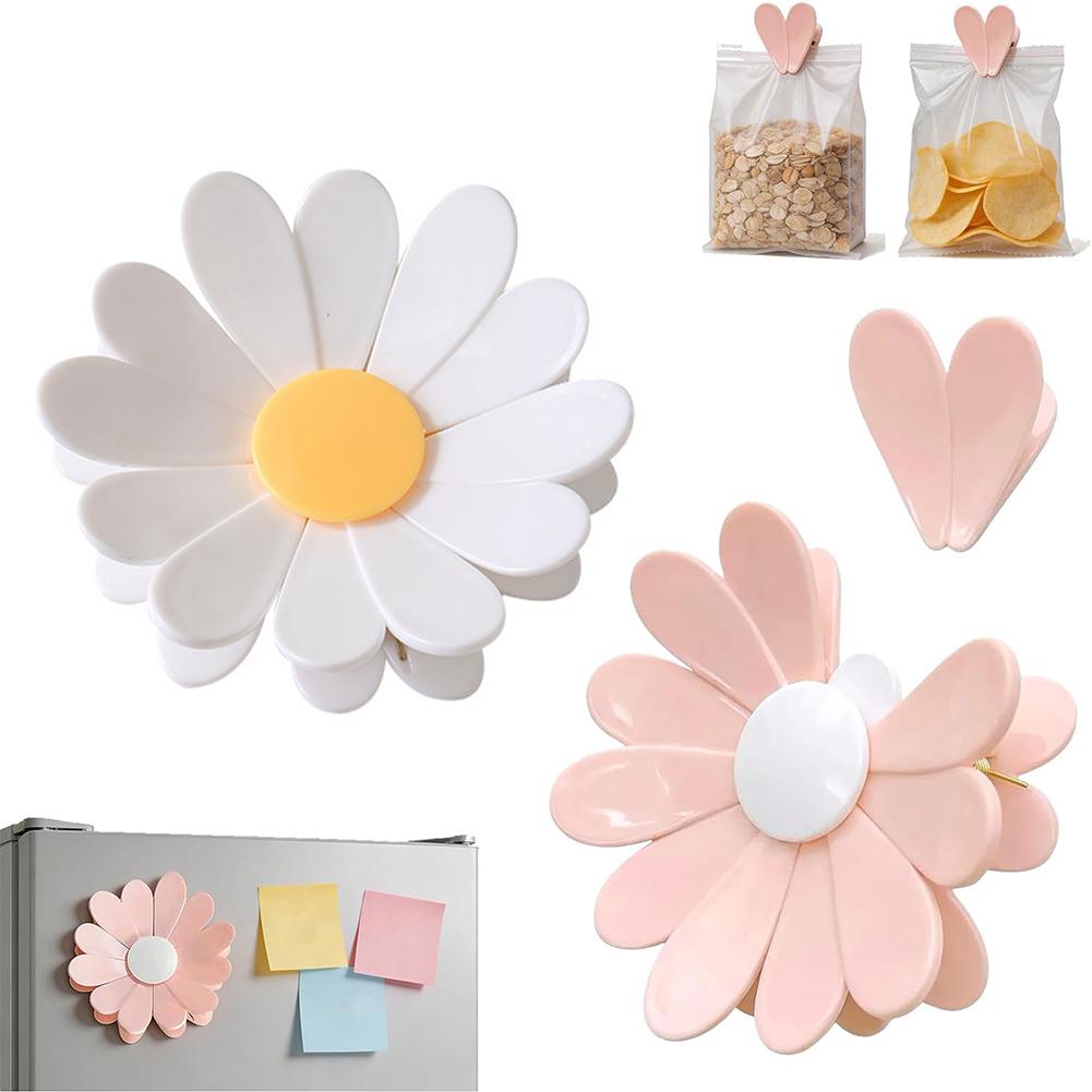 Food Snack - Magnetic Daisy Detachable Sealing Clip Kitchen