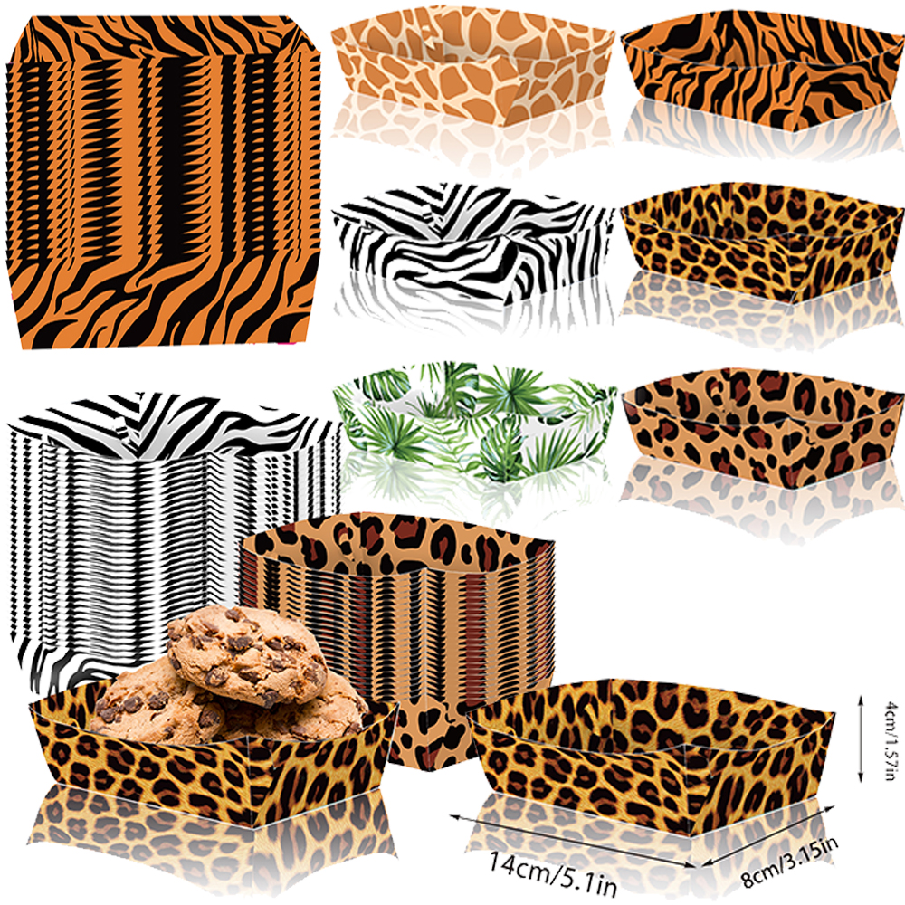Food Snacks For Baby Shower - 6-36pcs Jungle Safari Theme Food Trays