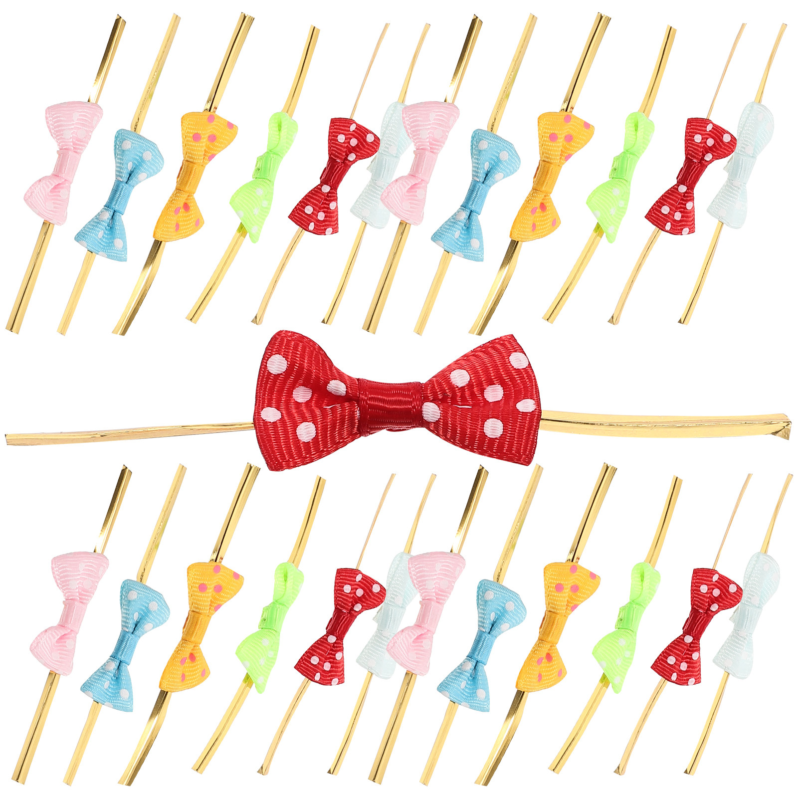 Food Snacks For Baby Shower - 100Pcs Food Sealing Tie Bows Lollipop
