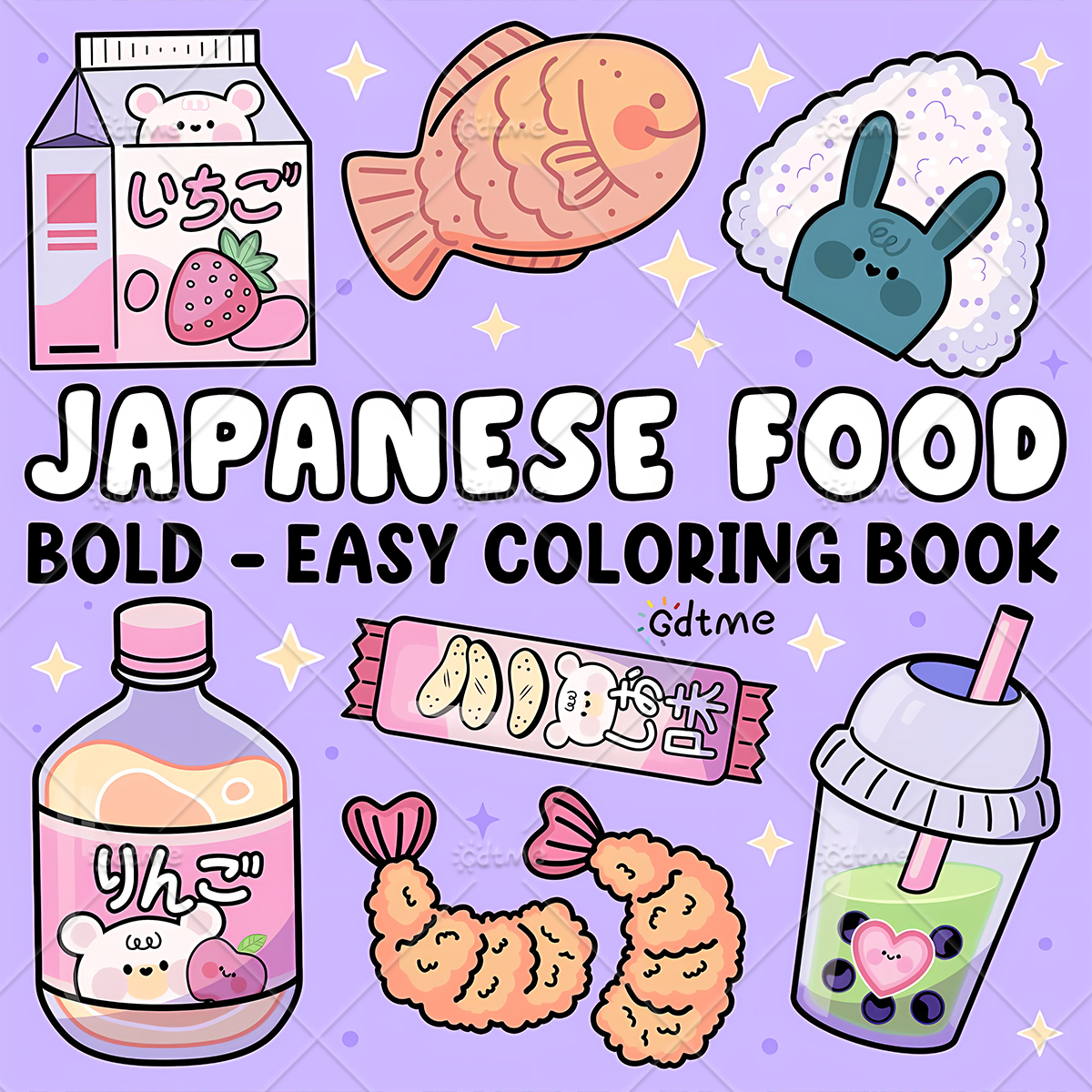 JAPANESE FOOD Bold-easy Patter - Food Snacks Coloring Book recensie en prijs