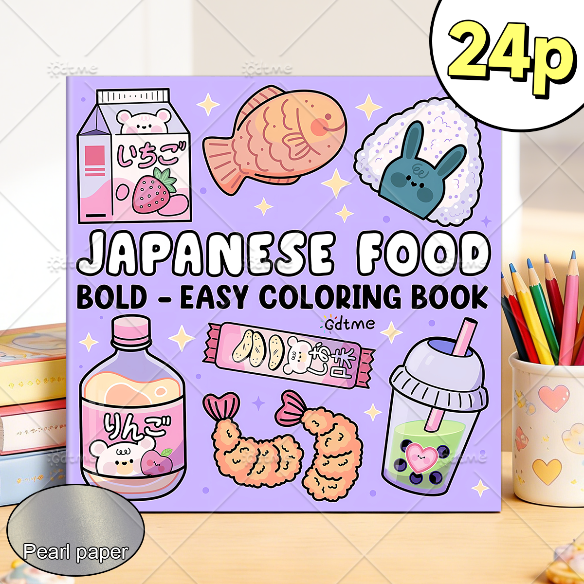JAPANESE FOOD Bold-easy Patter - Food Snacks Coloring Book recensie en prijs