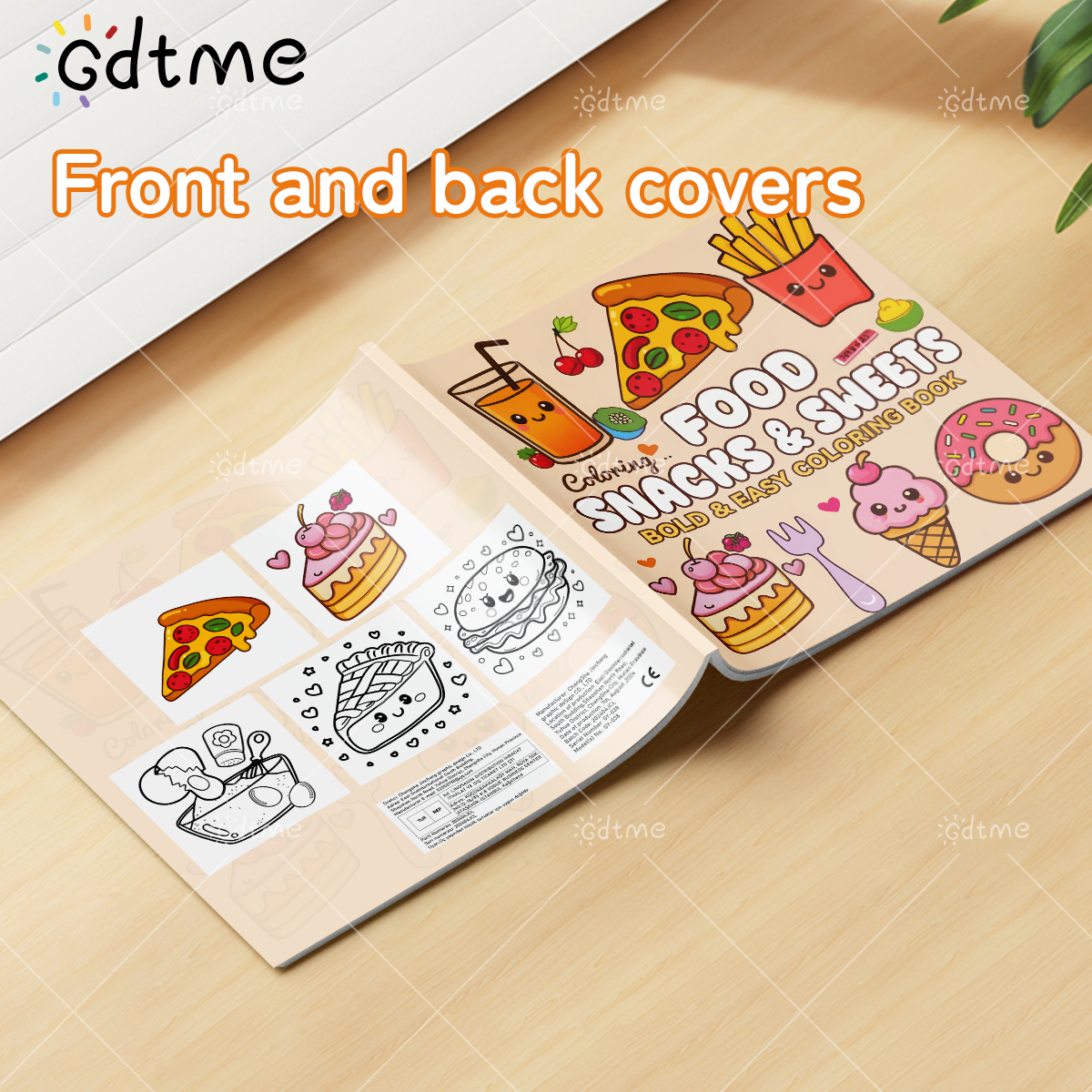 FOOD SNACKS & SWEETS Themed Co - Food Snacks Coloring Book recensie en prijs