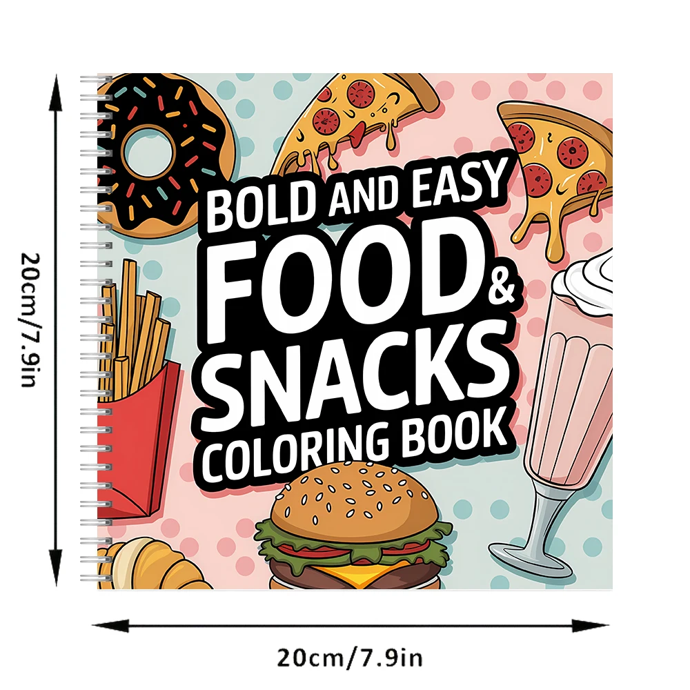 Easy Food and Snacks Coloring  - Food Snacks Coloring Book recensie en prijs