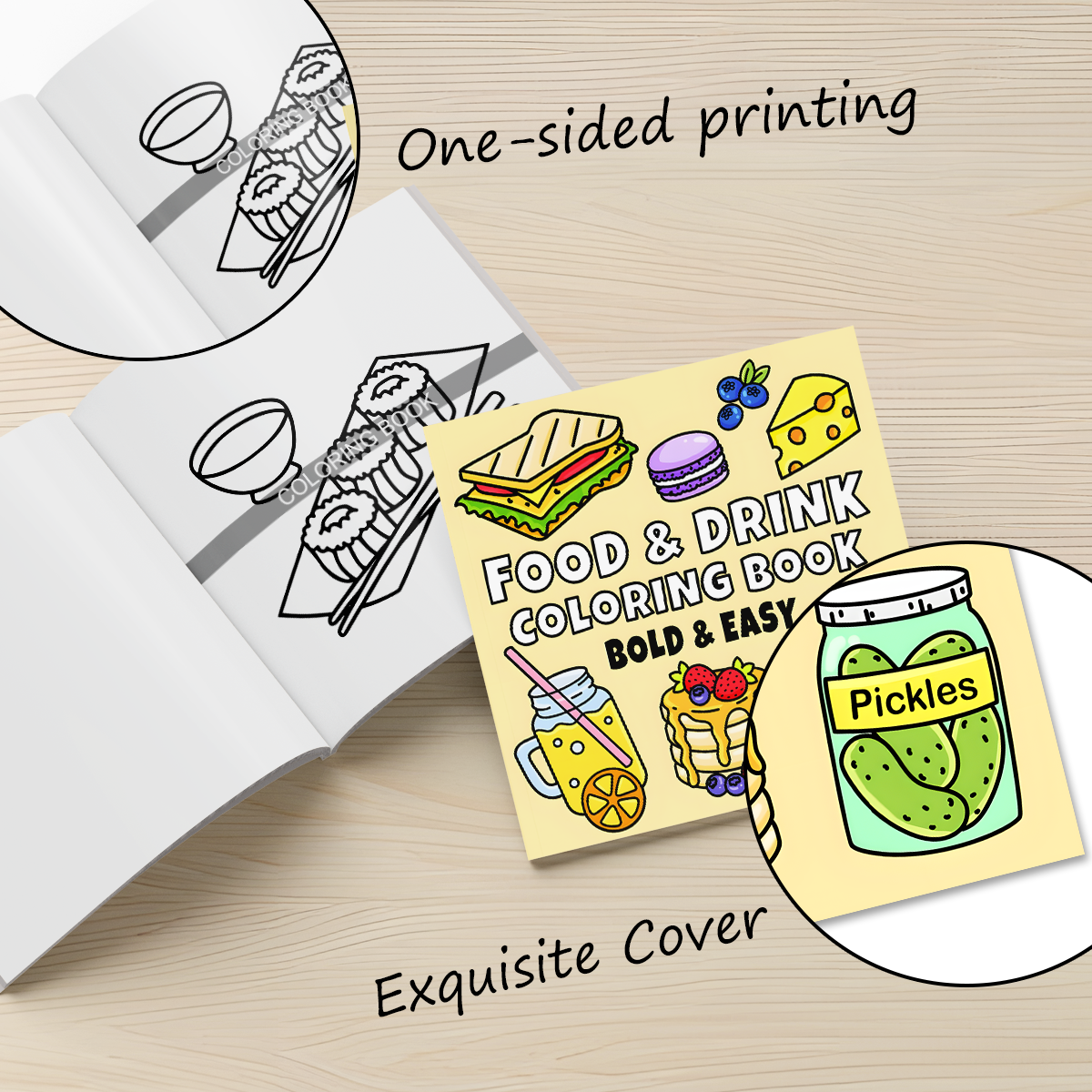 Delicious Treats Coloring Book - Food Snacks Coloring Book recensie en prijs