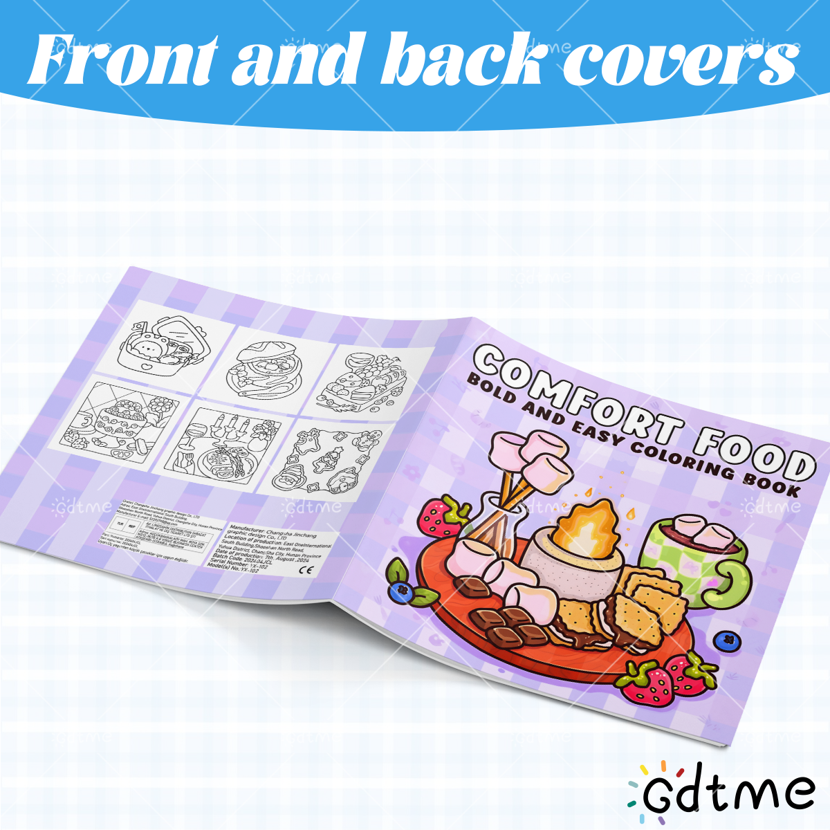 COMFORT FOOD BOLD AND EASY 24  - Food Snacks Coloring Book recensie en prijs
