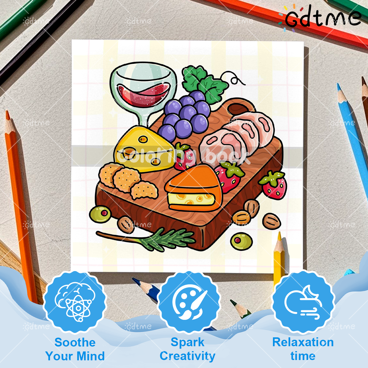 COMFORT FOOD BOLD AND EASY 24  - Food Snacks Coloring Book recensie en prijs