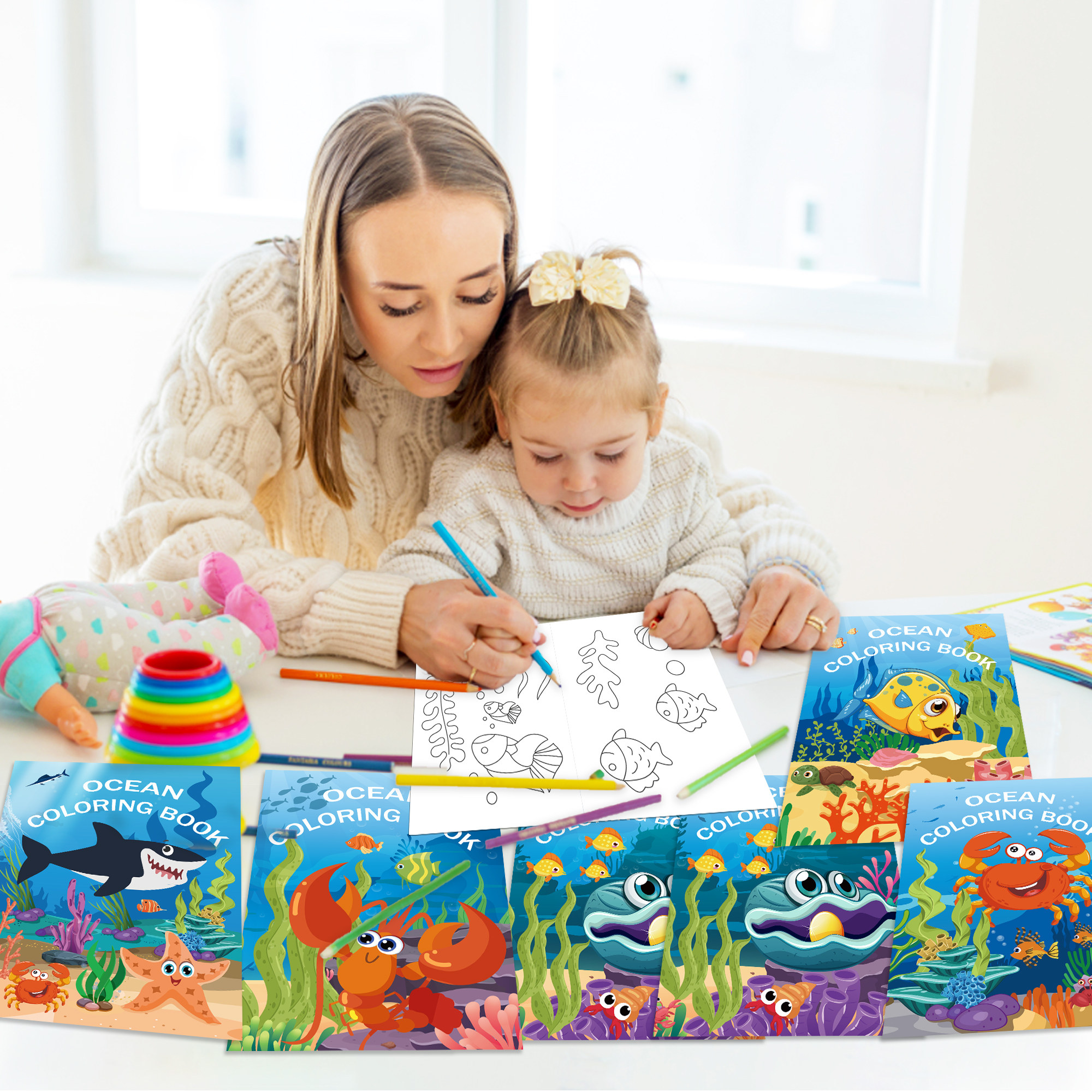 16pcs Cartoon Underwater World - Food Snacks Coloring Book recensie en prijs