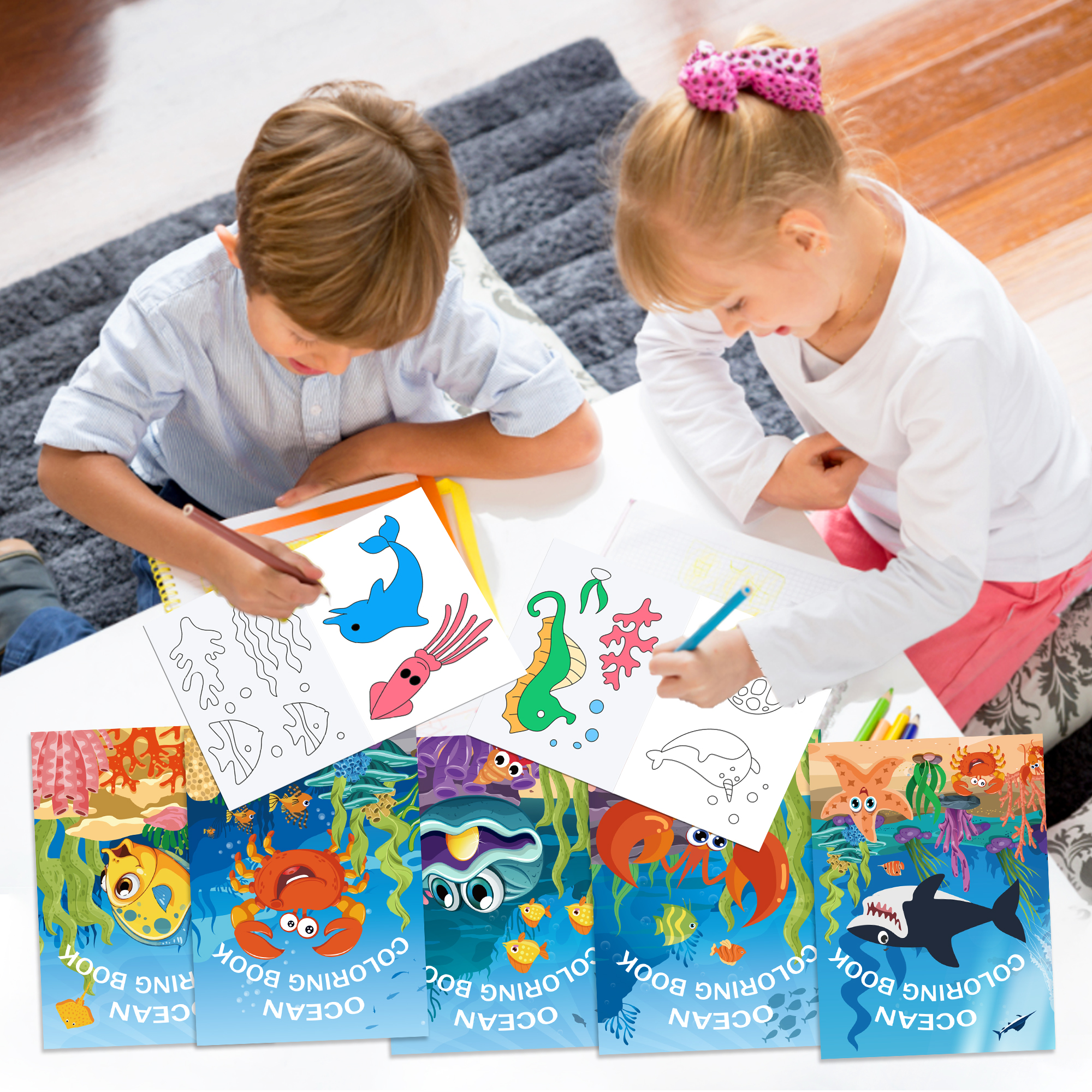 16pcs Cartoon Underwater World - Food Snacks Coloring Book recensie en prijs