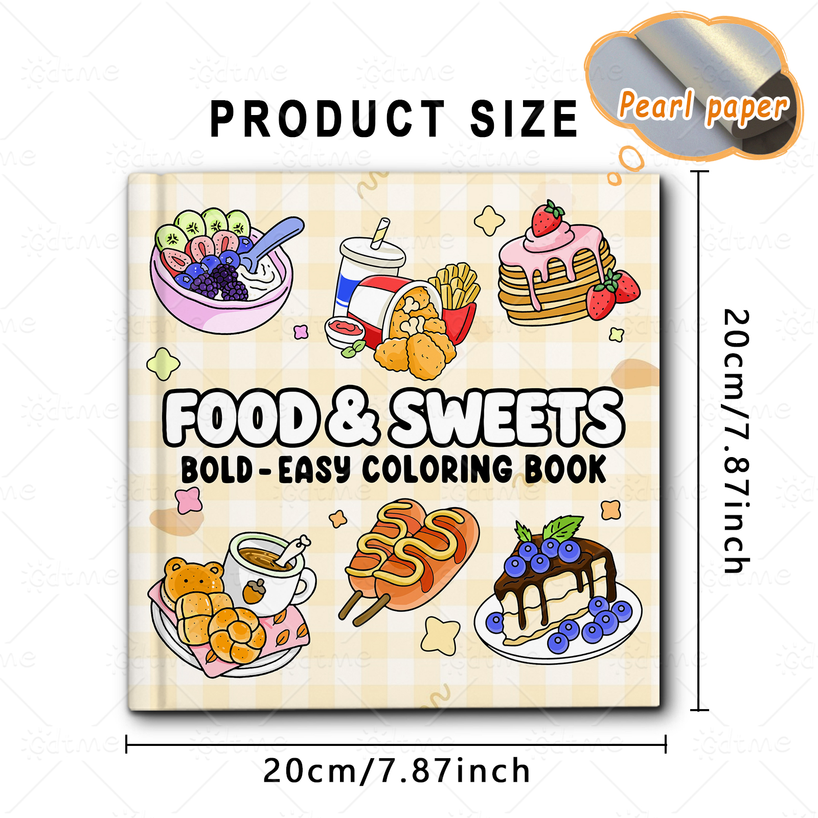 FOOD SWEETS Bold-easy Patterns - Food Snacks Coloring Book recensie en prijs