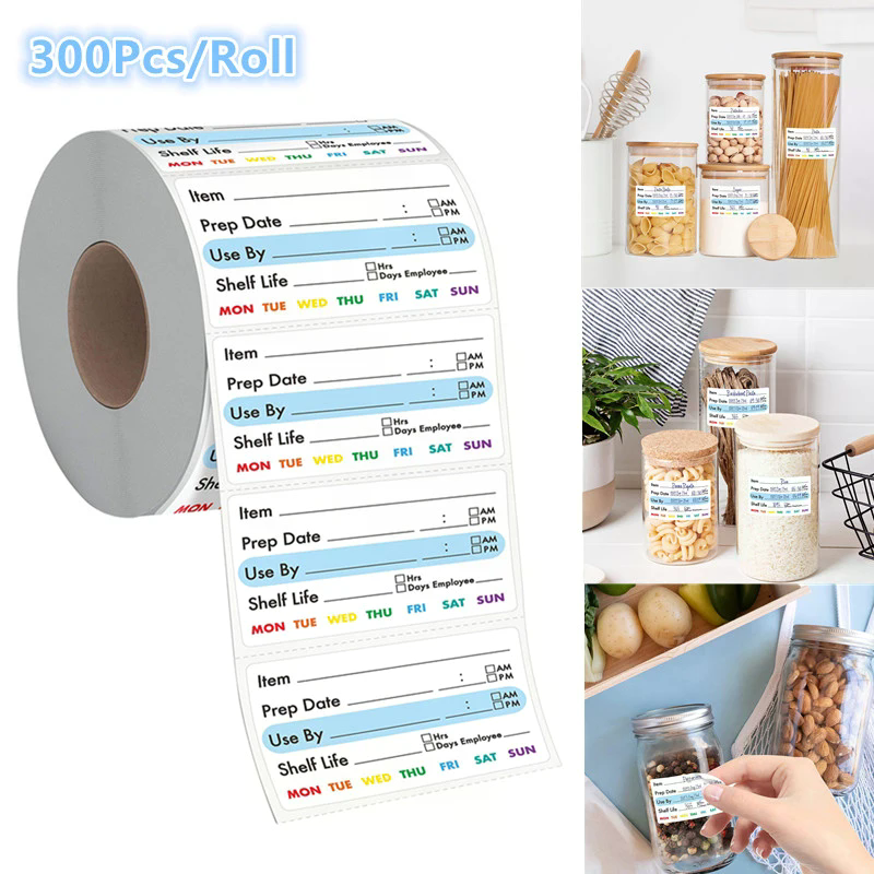 300Pcs/Roll Kitchen Date Food  - Food Snacks Label recensie en prijs