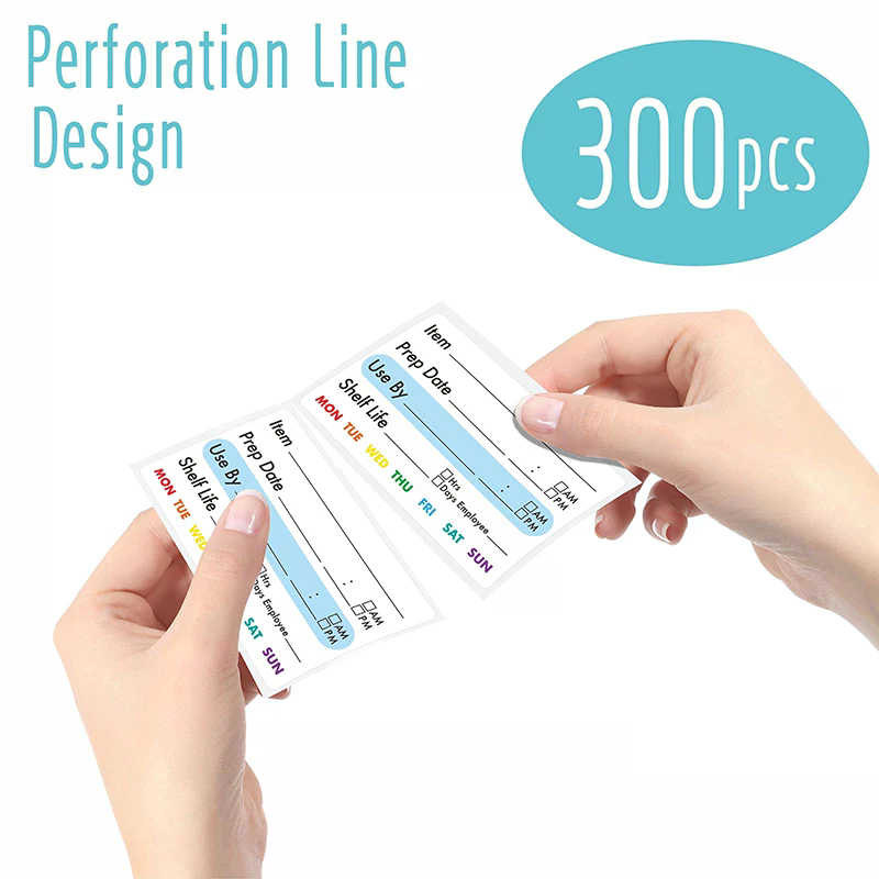 300Pcs/Roll Kitchen Date Food  - Food Snacks Label recensie en prijs