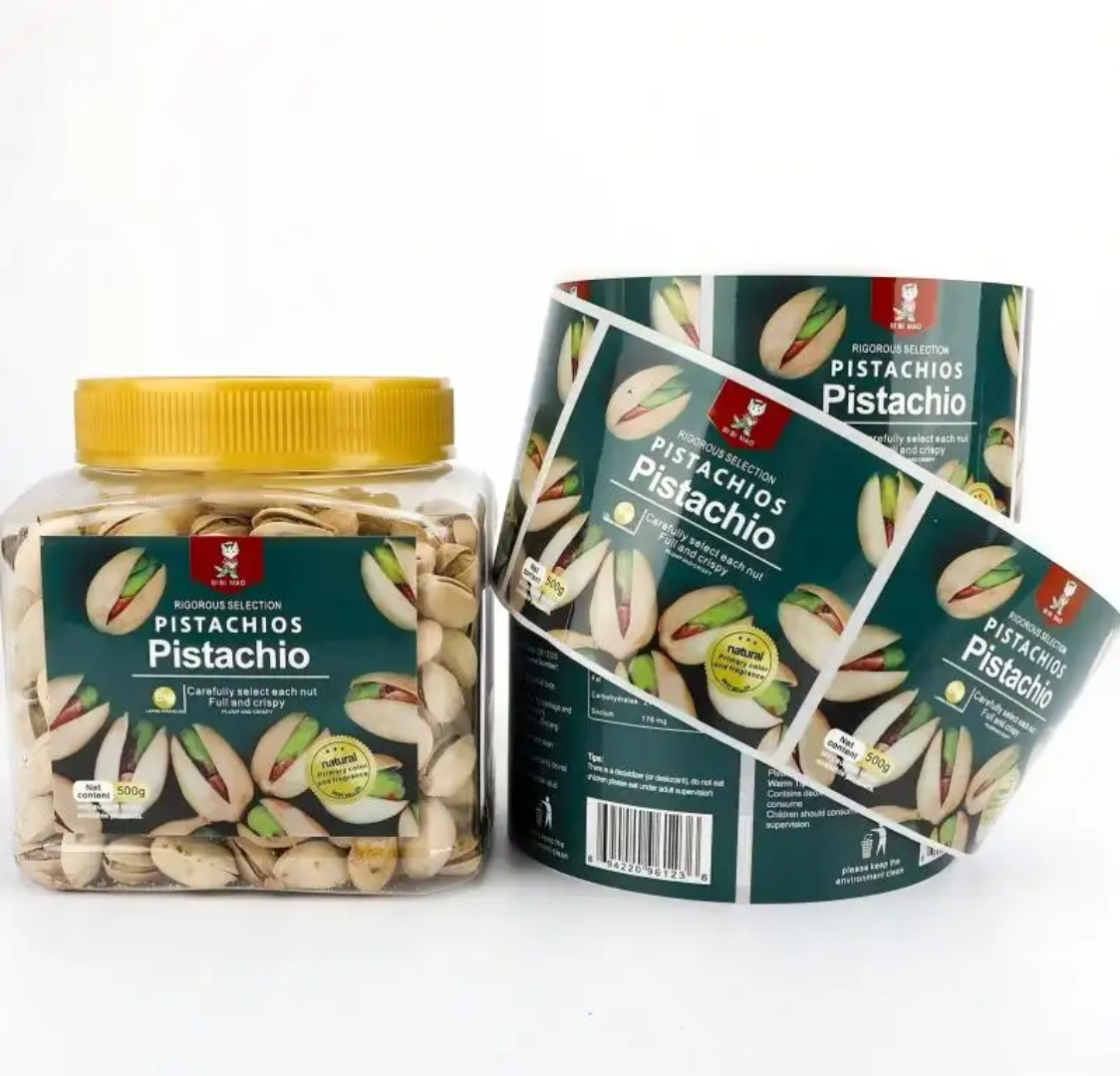 Custom snack stickers, nuts, d - Food Snacks Label recensie en prijs