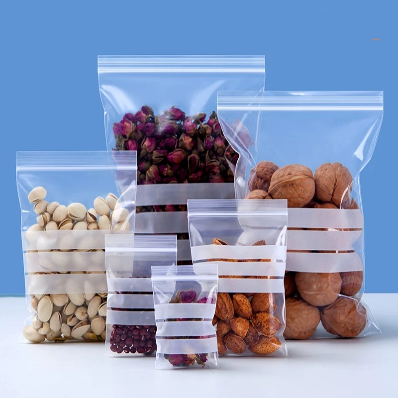 200PCS Clear PE Writing Ziploc - Food Snacks Label recensie en prijs