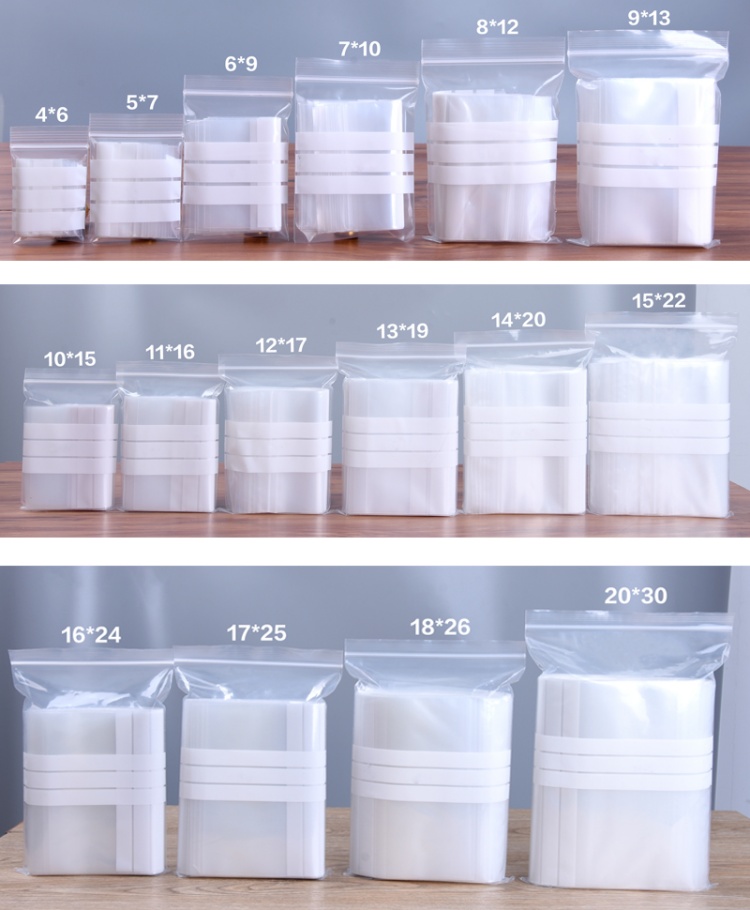 200PCS Clear PE Writing Ziploc - Food Snacks Label recensie en prijs