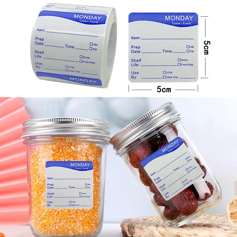 250Pcs/Roll Kitchen Date Food  - Food Snacks Label recensie en prijs