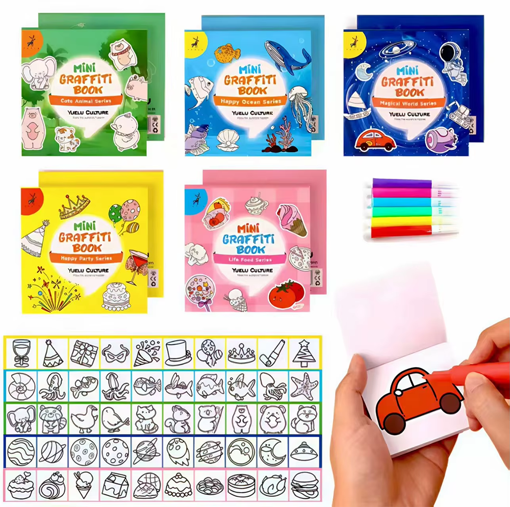 50Sheets Mini Graffiti Noteboo - Food Snacks Coloring Book recensie en prijs