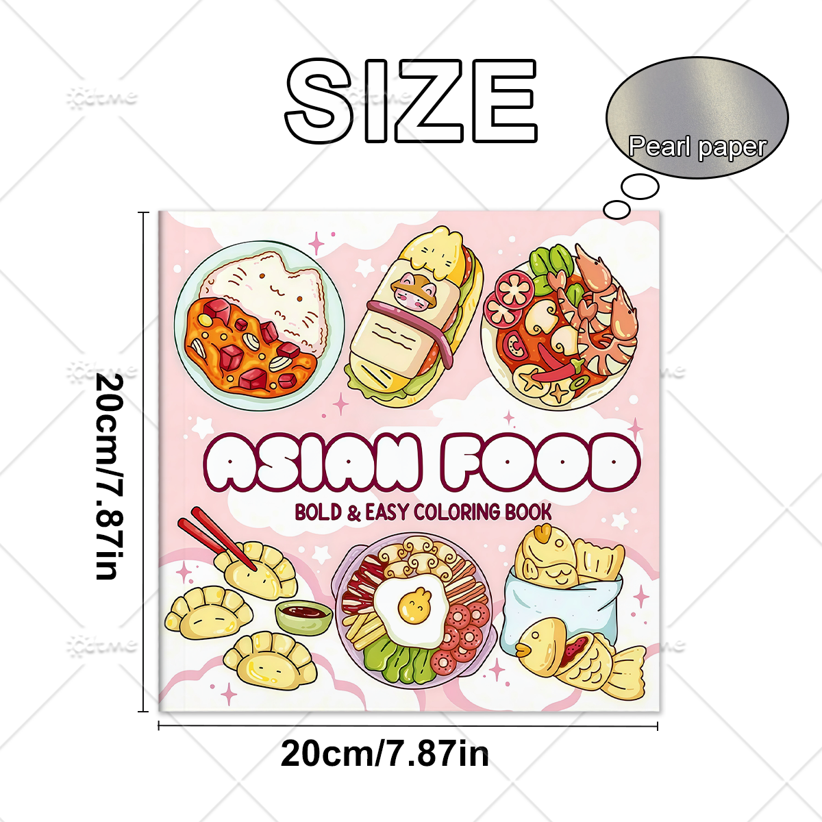 ASIAN Food Bold-easy Patterns  - Food Snacks Coloring Book recensie en prijs