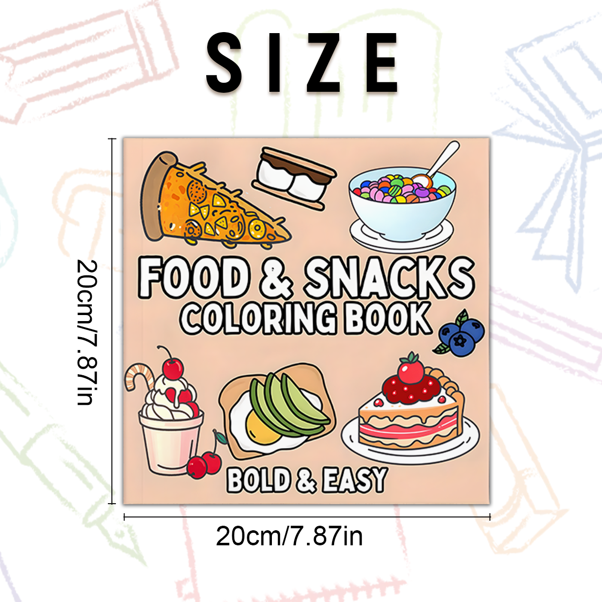 Delicious Food & Snack Themed  - Food Snacks Coloring Book recensie en prijs