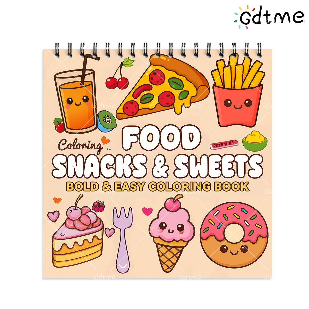 FOOD SNACKS & SWEETS Themed Co - Food Snacks Coloring Book recensie en prijs