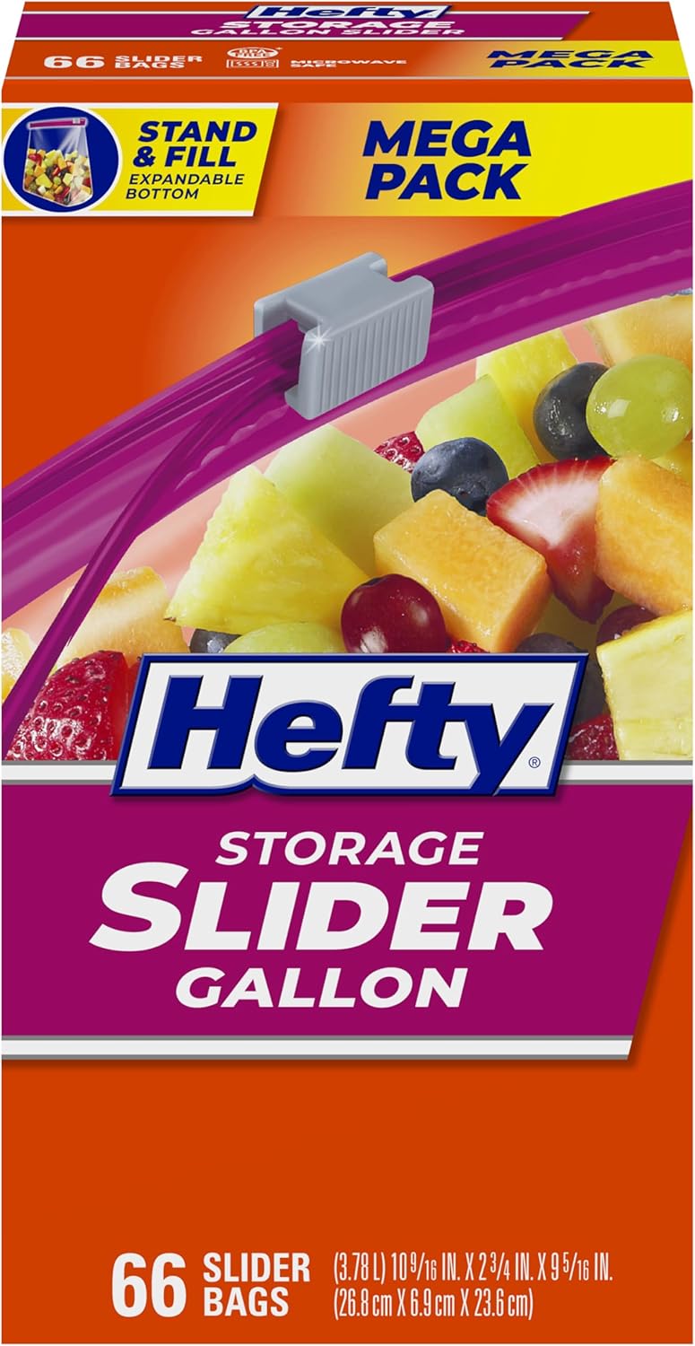 Hefty Slider Gallon Storage Ba - Food Snacks Label recensie en prijs