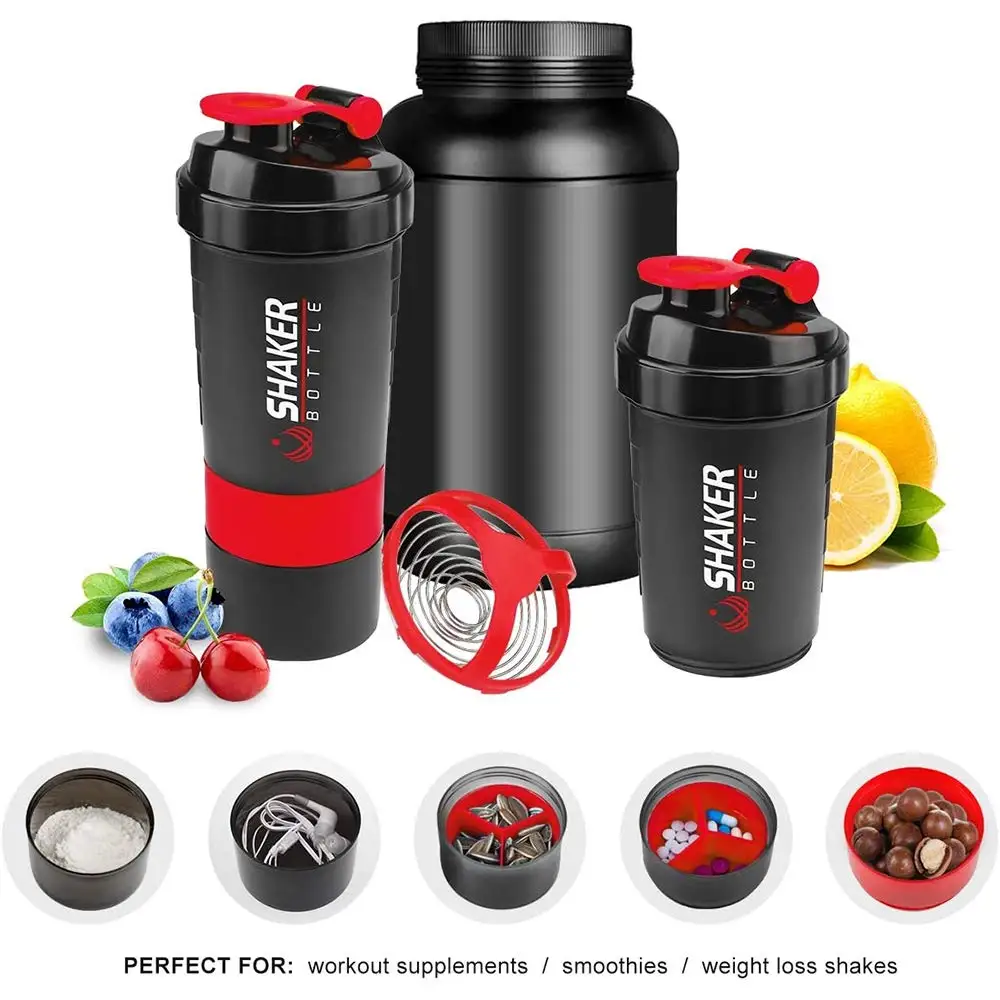 500ml Layered Protein Bottle P - Protein Bar Box recensie en prijs