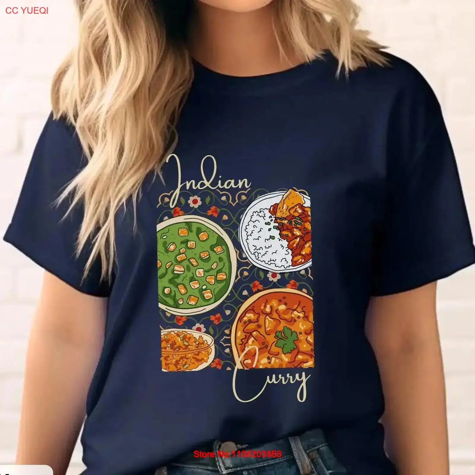 Indian Curry ArT T Shirt Butte - Food Snacks Indian recensie en prijs