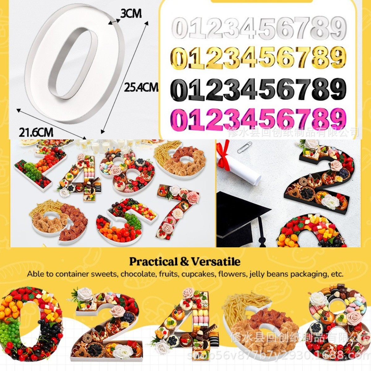 0-9 Number Food Trays Birthday - Food Snacks For Baby Shower recensie en prijs