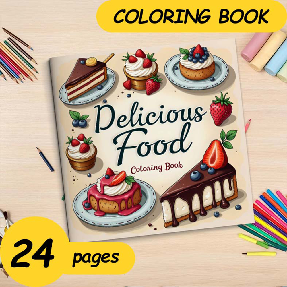 1pc Food Style Art Coloring Bo - Food Snacks Coloring Book recensie en prijs