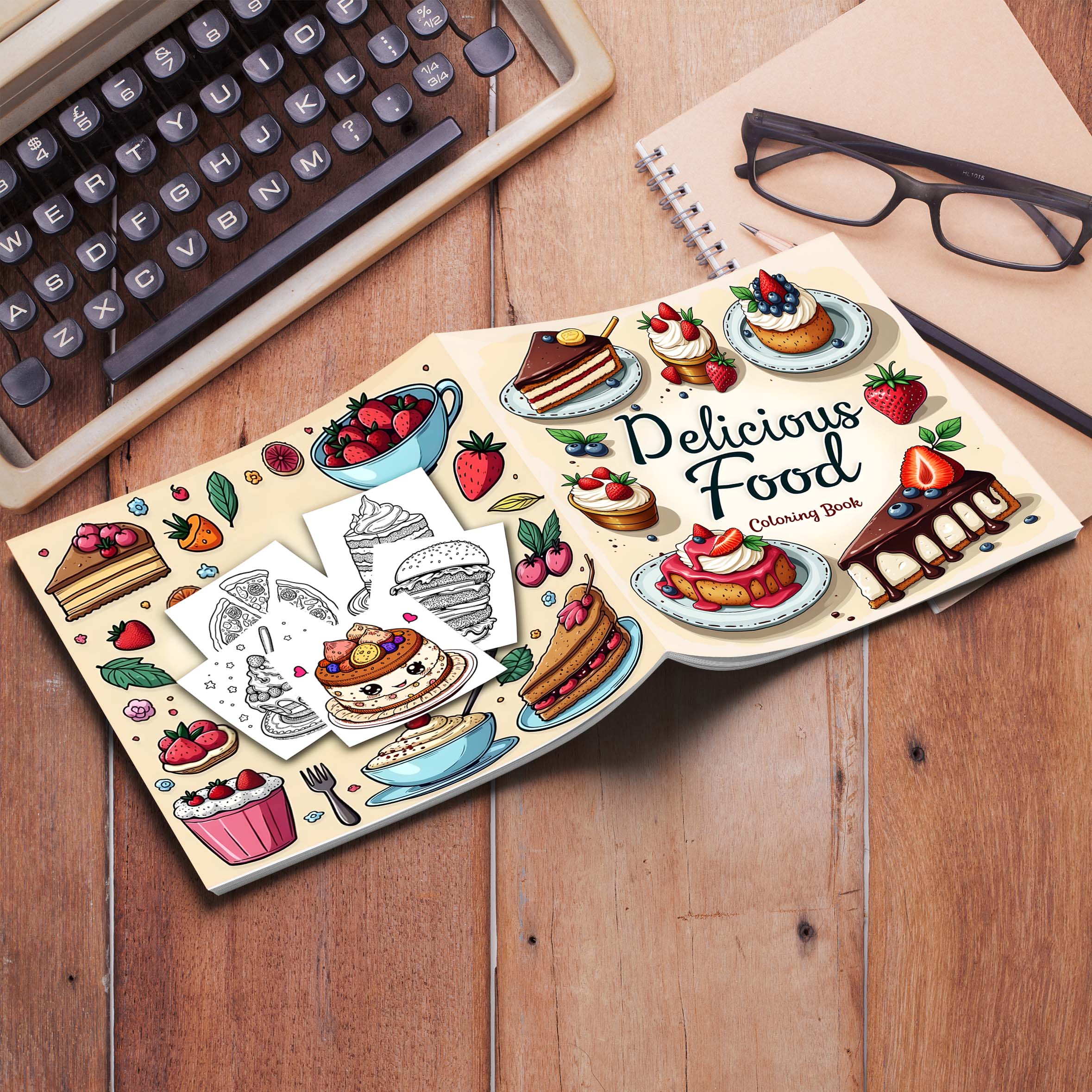 1pc Food Style Art Coloring Bo - Food Snacks Coloring Book recensie en prijs