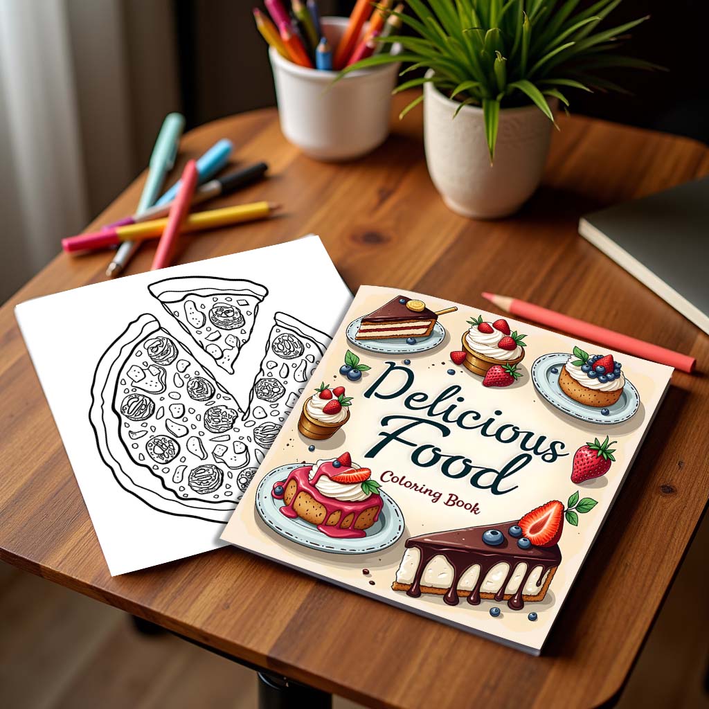 1pc Food Style Art Coloring Bo - Food Snacks Coloring Book recensie en prijs