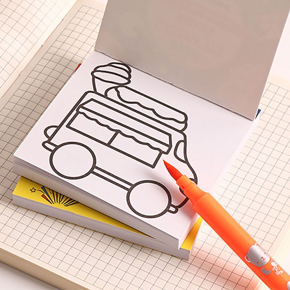 50 sheets Cartoon Paper Colori - Food Snacks Coloring Book recensie en prijs