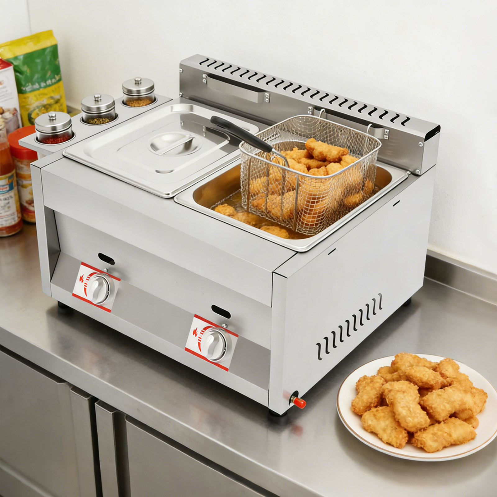 6Lx2 Dual Tank Commercial Gas  - Food Energy Snacks recensie en prijs