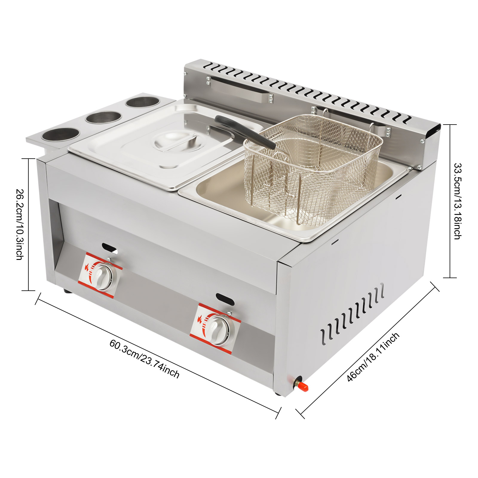 6Lx2 Dual Tank Commercial Gas  - Food Energy Snacks recensie en prijs