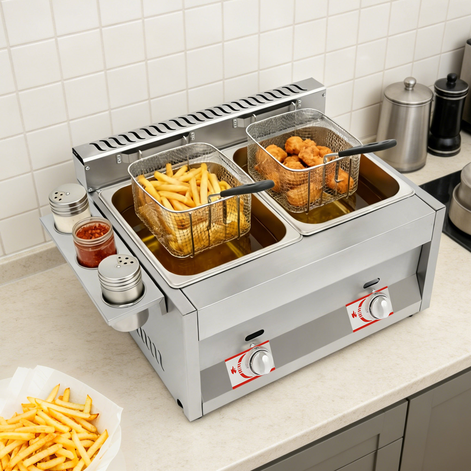 6Lx2 Dual Tank Commercial Gas  - Food Energy Snacks recensie en prijs