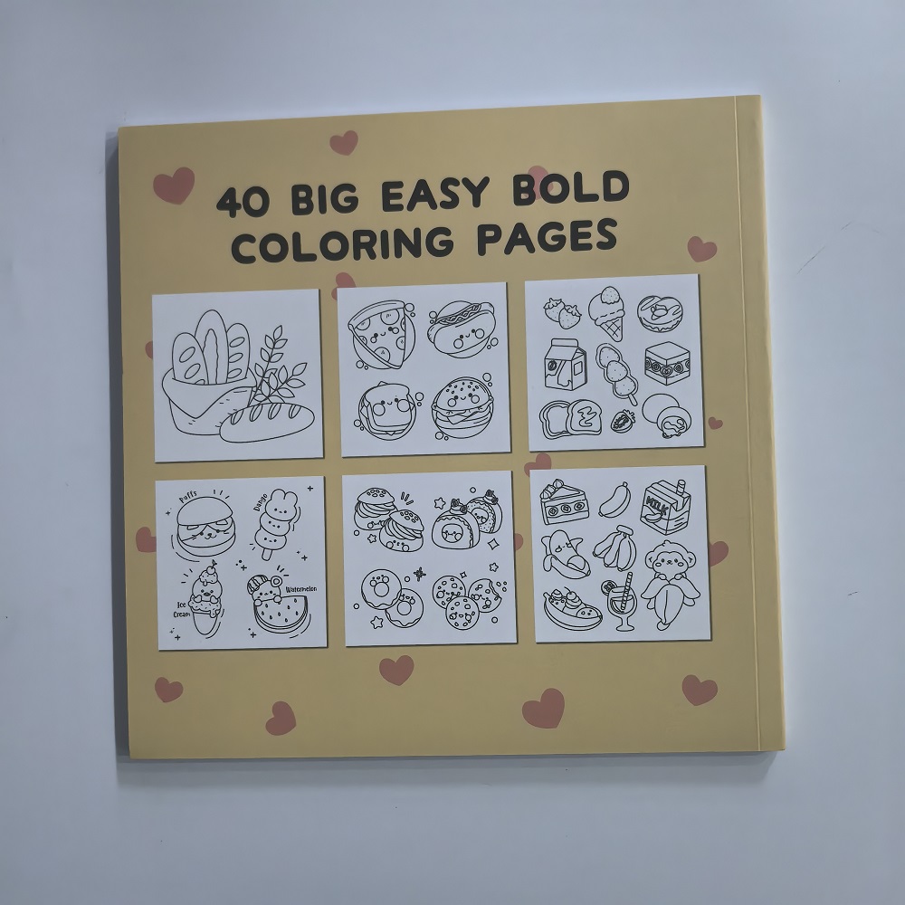 Food Drink & Sweets Easy-bold  - Food Snacks Coloring Book recensie en prijs