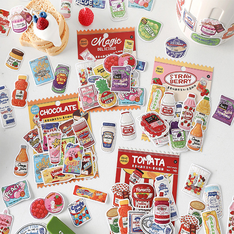 Cute Food Stickers Fast Food S - Food Snacks Label recensie en prijs