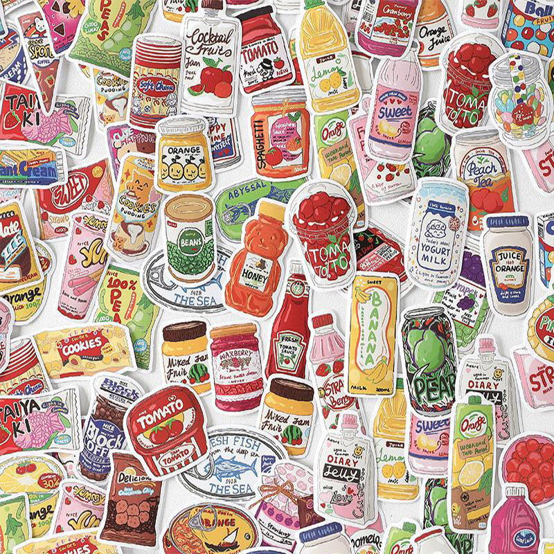 Cute Food Stickers Fast Food S - Food Snacks Label recensie en prijs