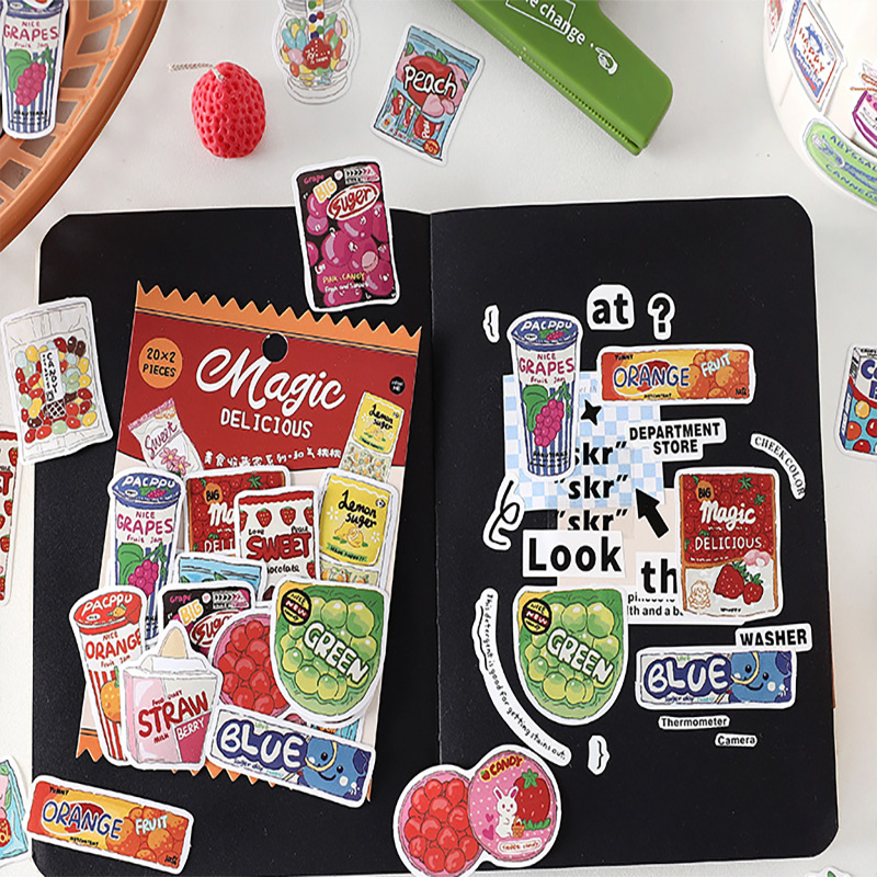 Cute Food Stickers Fast Food S - Food Snacks Label recensie en prijs