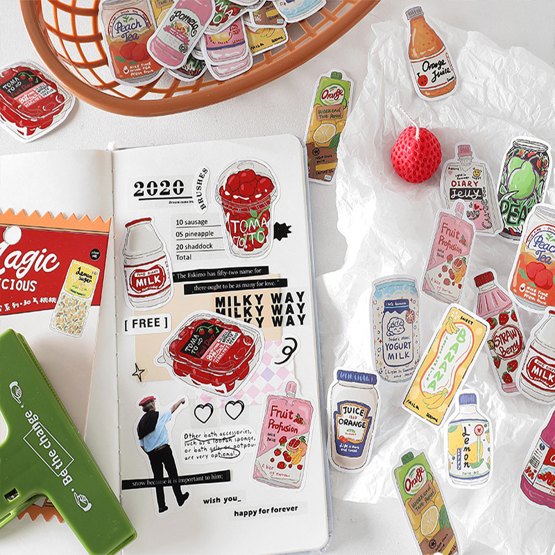 Cute Food Stickers Fast Food S - Food Snacks Label recensie en prijs