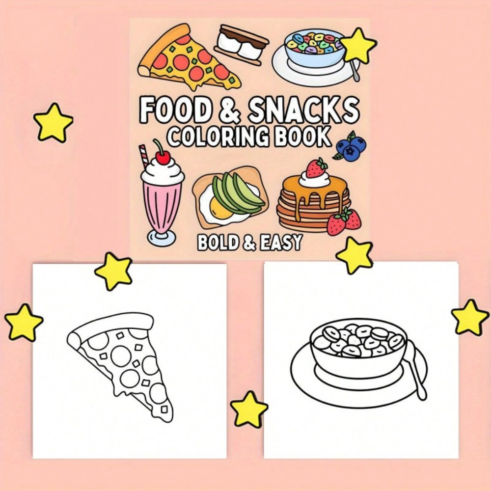 Food and Snacks Coloring Book  - Food Snacks Coloring Book recensie en prijs