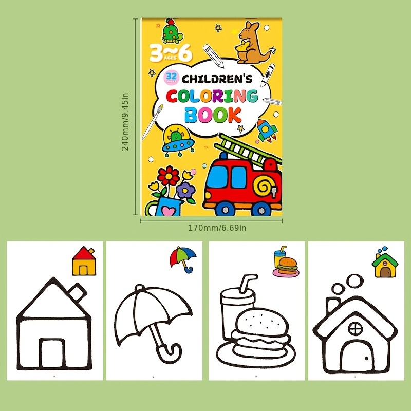 Children's Drawing Book, Conta - Food Snacks Coloring Book recensie en prijs