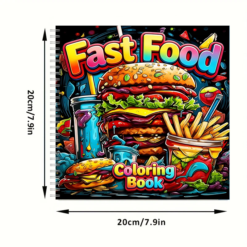 Fast Food Coloring Book for Ad - Food Snacks Coloring Book recensie en prijs