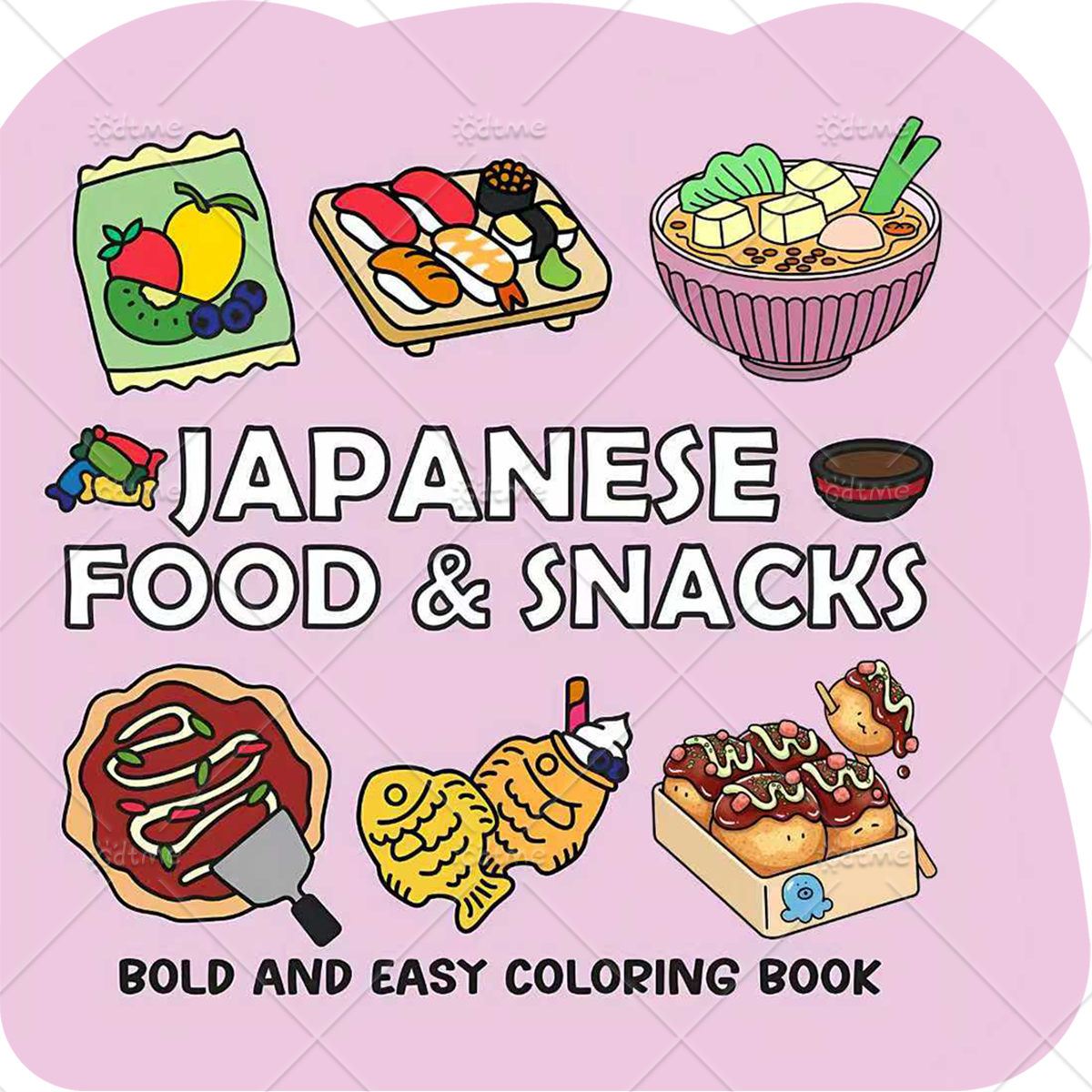 JAPANESE FOOD & SNACKS Irregul - Food Snacks Coloring Book recensie en prijs