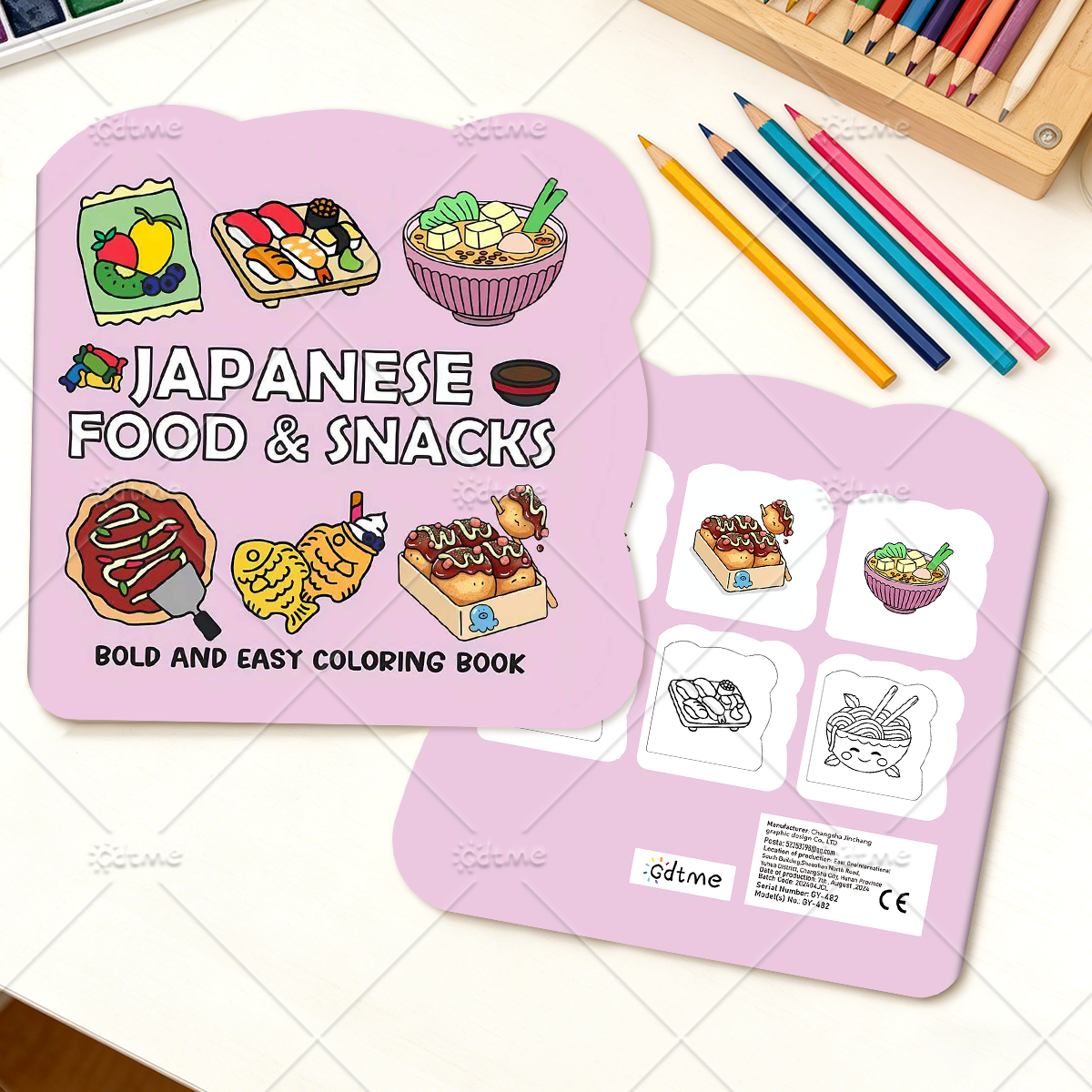 JAPANESE FOOD & SNACKS Irregul - Food Snacks Coloring Book recensie en prijs