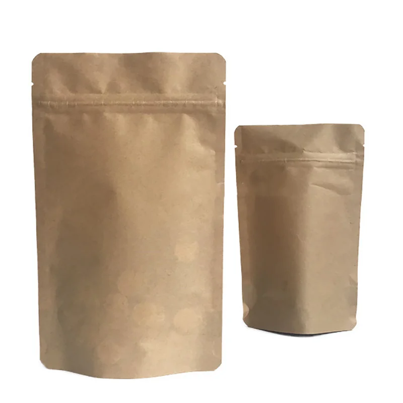 50pcs Resealable Doypack Brown - Food Energy Snacks recensie en prijs